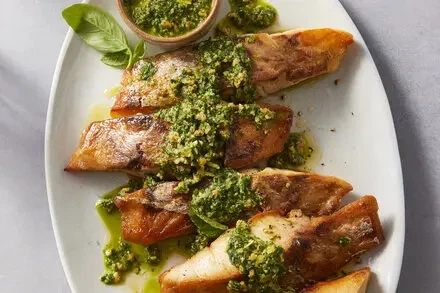 Pan Seared Fish With Citrus Pesto