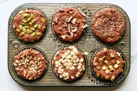 Whole-Grain Banana Yogurt Muffins