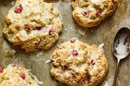 Strawberry Drop Biscuits