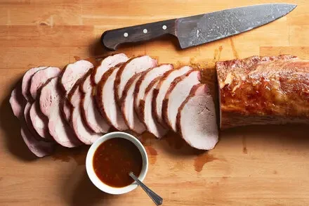 Ham-Cured, Smoked Pork With Cognac-Orange Glaze