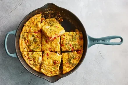 Pimento Cheese-Infused Frittata: A Culinary Fusion of Southern-NY Heritage