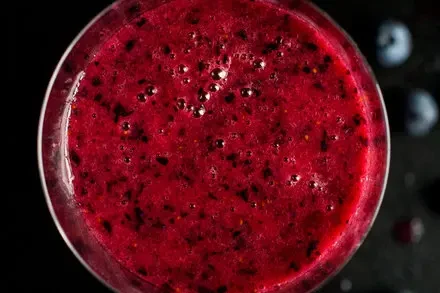 Deep Purple Blueberry Smoothie with Black Quinoa Recipe