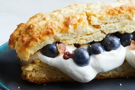 Lemon Shortcakes with Gingered Blueberries: A Refined Recipe