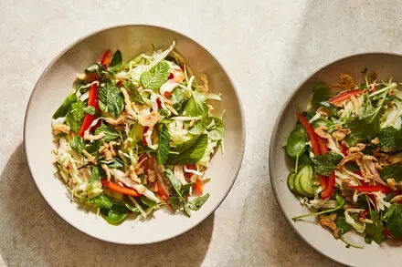 Chicken and Herb Salad With Nuoc Cham